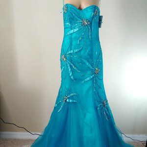 NWT Jovani NY Gorgeous Mermaid Formal Gown Size 8